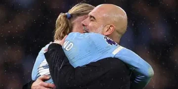 Guardiola Toasts Victory as City Pile Pressure on Arsenal