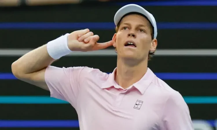 Sinner Breaks Record, Reaches Miami Quarters