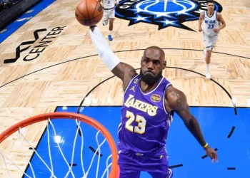 James Breaks NBA Appearance Record in Lakers Thriller