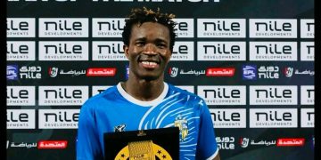 Ugandan Forward Ojera on Target in Arab Contractors Loss