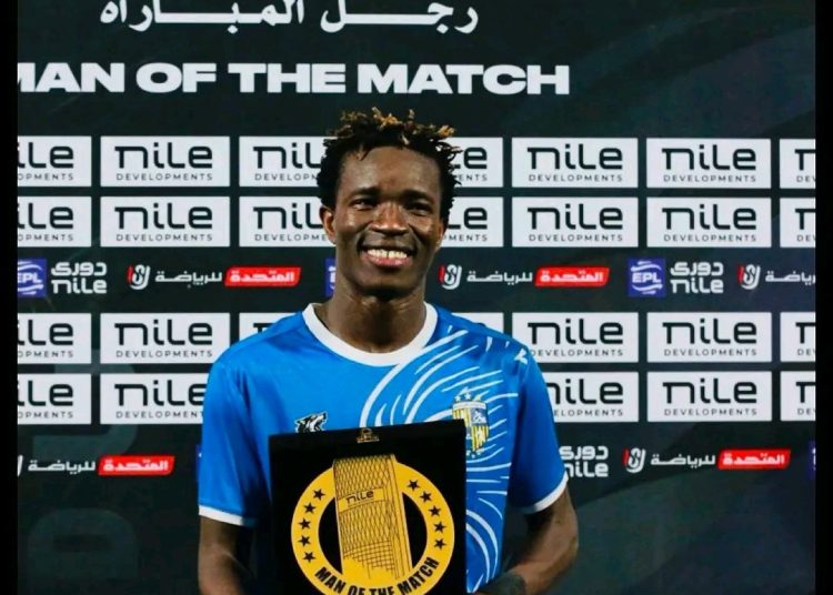 Ugandan Forward Ojera on Target in Arab Contractors Loss