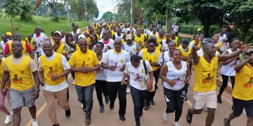 Masaka Residents Mark Muhoozi’s 52nd Birthday with Massive City Run