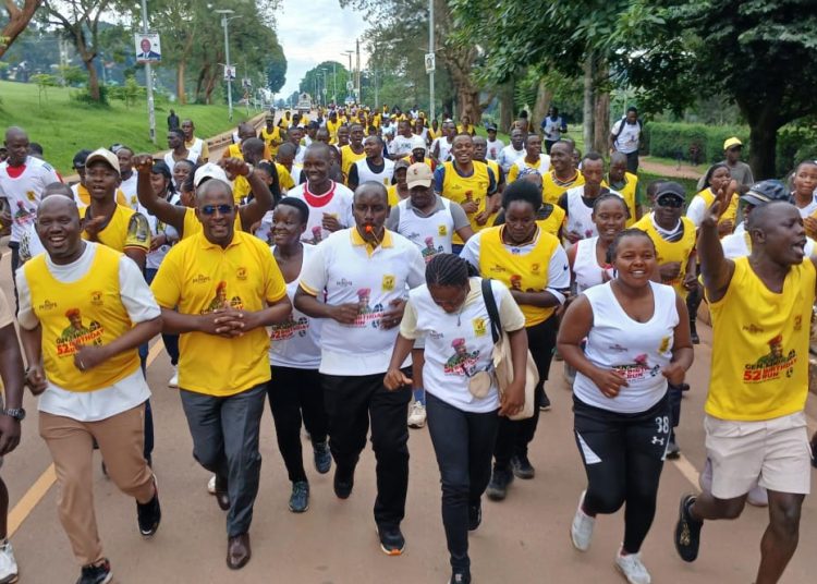 Masaka Residents Mark Muhoozi’s 52nd Birthday with Massive City Run