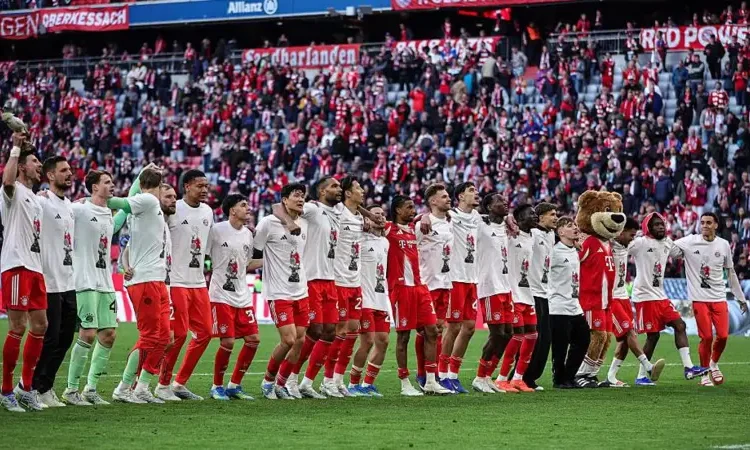 Bayern Clinch 35th Bundesliga Title – Treble chase Alive