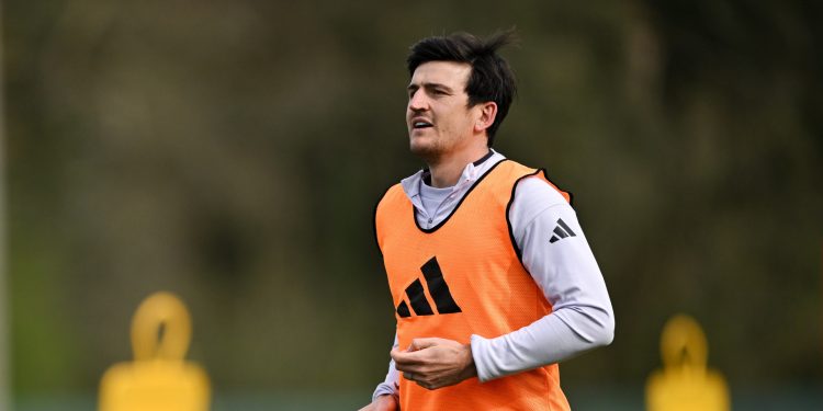 Maguire Eyes Final World Cup Shot