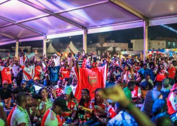 Arsenal Fans Paint Kampala Red as Guinness Turns Premier League Finale Into Giant Celebration