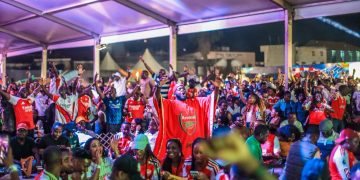 Arsenal Fans Paint Kampala Red as Guinness Turns Premier League Finale Into Giant Celebration