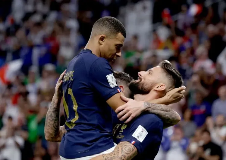 Giroud Salutes Mbappe’s Record-Breaking Feat