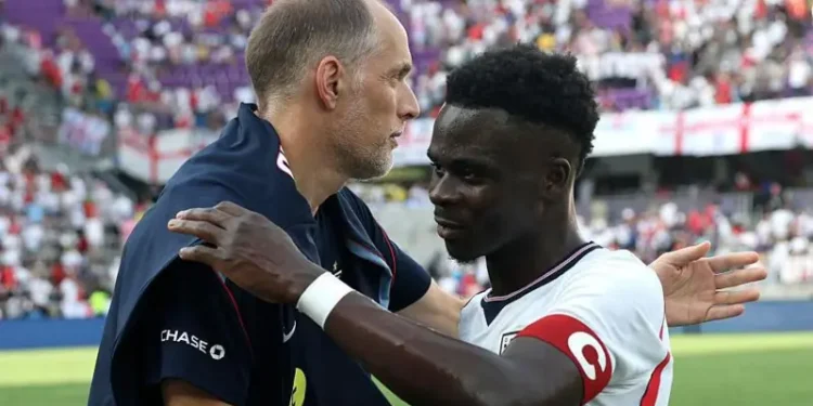 Tuchel To Hold Back Saka Against Ghana