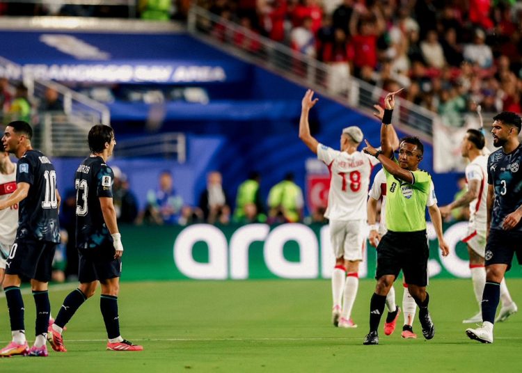 Almiron Sent Off For Mouth-Covering In World Cup First
